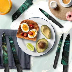 Knife Set, Colorful Kitchen Knife Set, 6 Sharp Kitchen