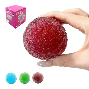 Echo Studio Handmade Crystal Mochi Ball Soft Rubber Squishy Fidget Toy Set - Sensory Squishy Ball, Anxiety & ADHD Fidgets, Stress Relief, Ideal Gift, Summer Vibe