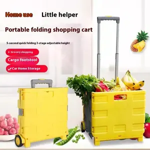 Foldable Utility Storage Box with Wheels and Lid