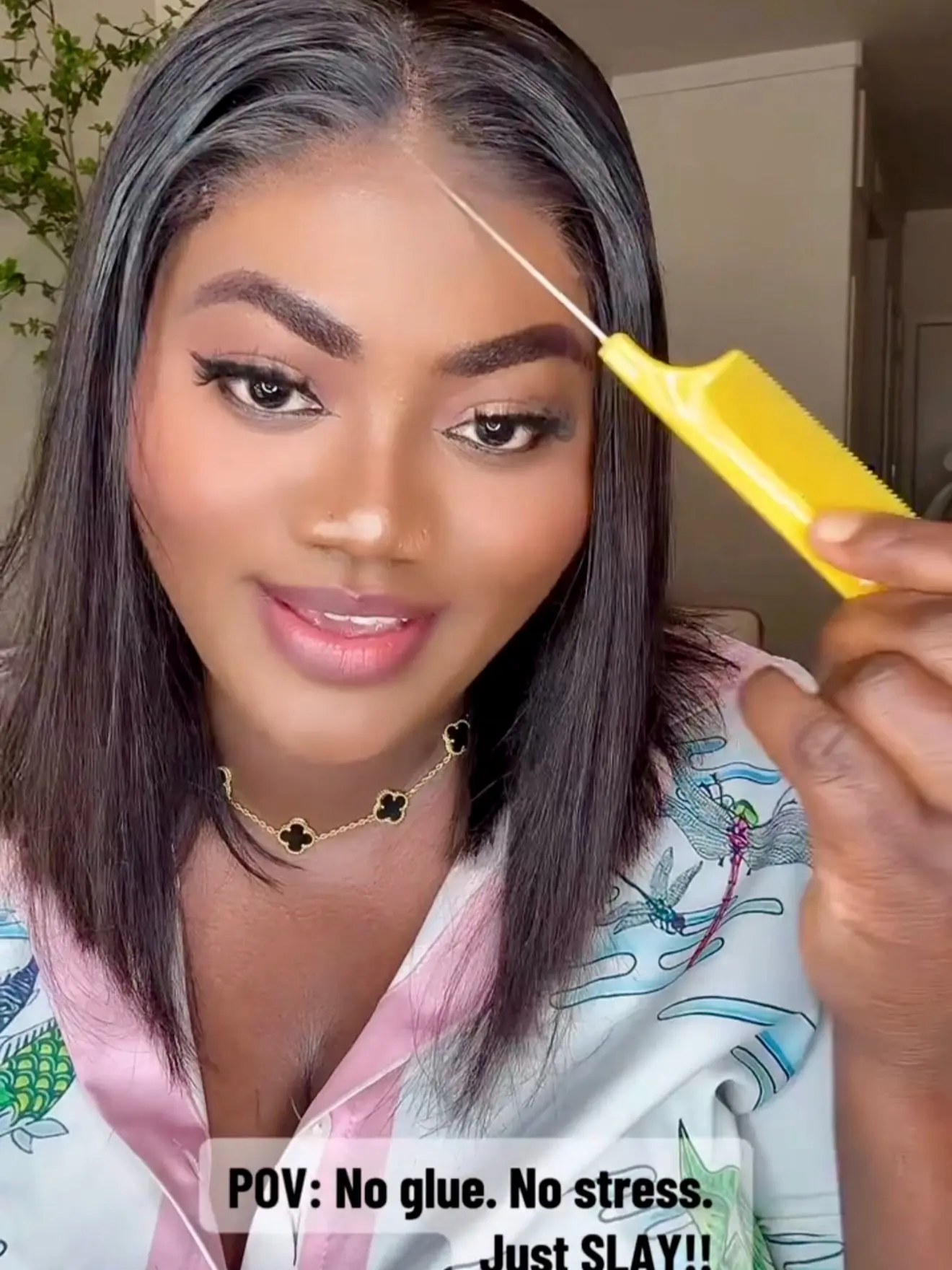 100% human hair. 220% density, HD lace , glueless, 5x5 pre-everything!