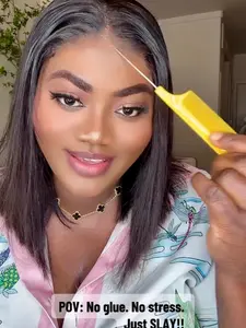 100% human hair. 220% density, HD lace , glueless, 5x5 pre-everything!