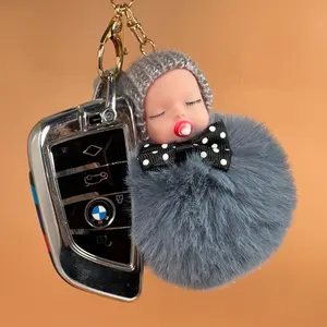 [Summer Picks] Colorful Cooper Baby Keychain with Hats Pacifier & Glass - Available in All Colors And Styles Key Rings Key Ring Accessory