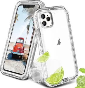 Case For Apple iPhone 17 Air 16 15 14 Plus 13 Mini 12 11 Pro Max Heavy Duty 3 in 1 Shockproof Clear Rugged Military Protective Cover