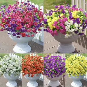 6 Colors Artificial Morning Glory Vine Pack - 2 Pcs Fake Flower Garland for Home/Christmas Party/Wedding Arch/Outdoor Garden Decor, Holiday Gift Choice