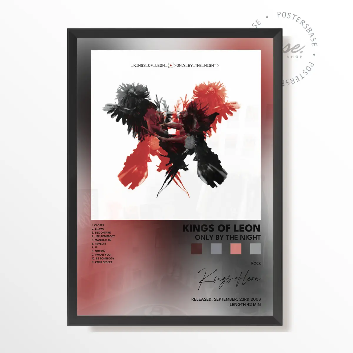 DICH - kingsofleonOnlyByTheNightposter Poster - Unframed #650
