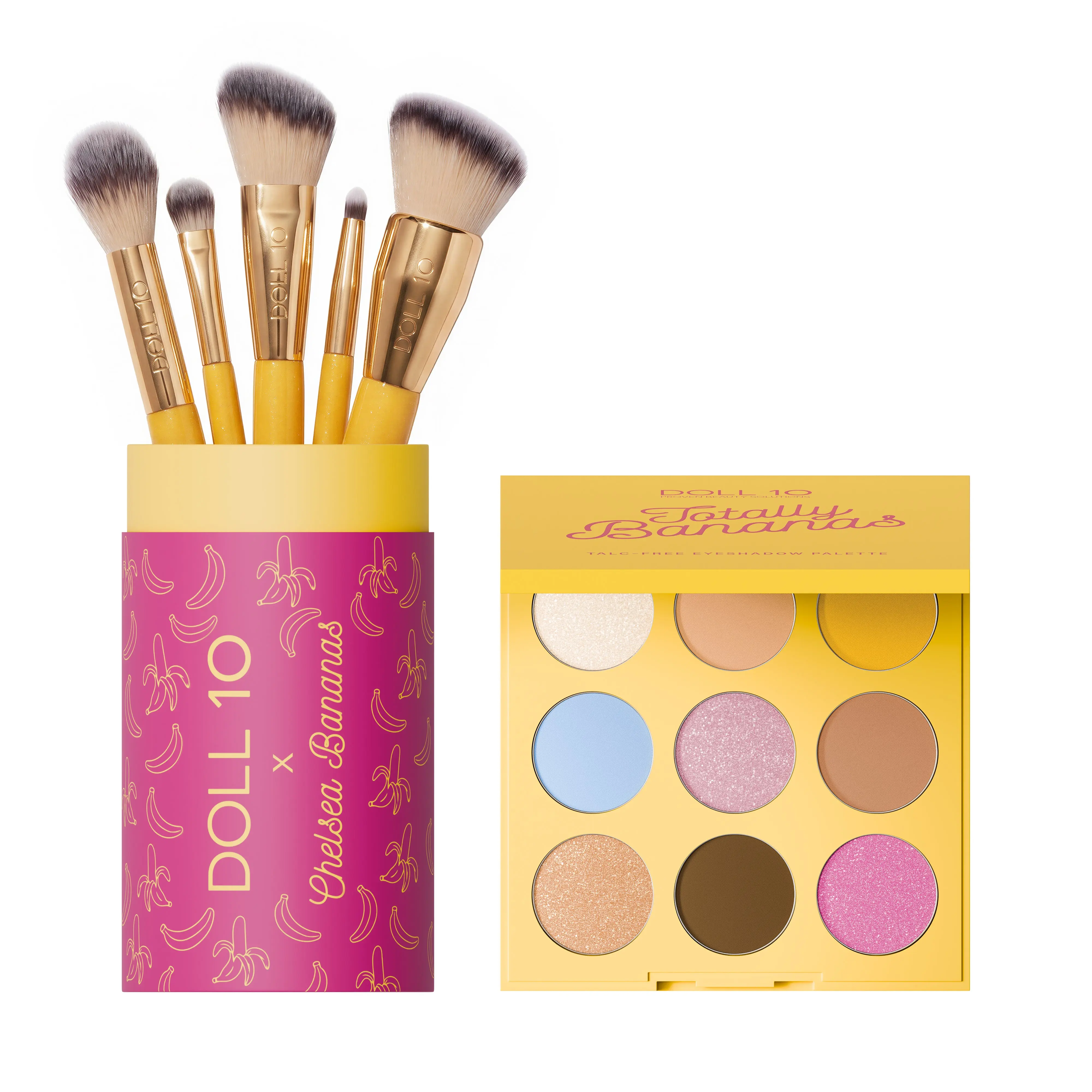 Doll 10 X Chelsea Bananas Totally Bananas Palette and Brush Set
