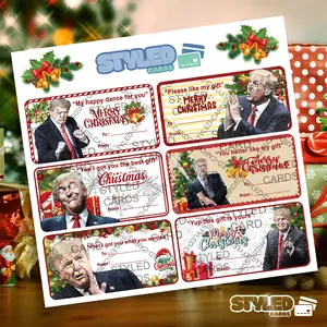 Funny Trump Christmas Tags - Pack of 4