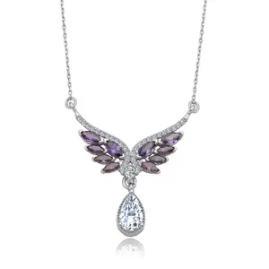 925 Sterling Silver Angel Tale Necklace for Women & Girls, Fashion Jewelry, Gift Box Included