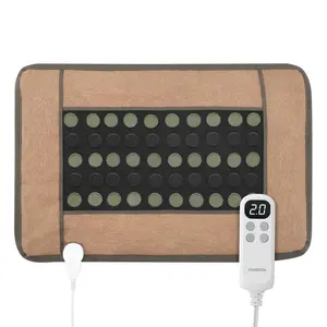 Garvee Infrared Thermal Pads for Pain Relief - Natural Jade and Tourmaline Heating Pad for Back, Neck, and Shoulder Therapy