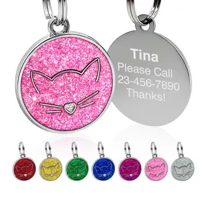 LIVEKEY Personalized Dog Tag For Pets Engraved Dog Name Tag Waterproof Slide On Cat ID Tags