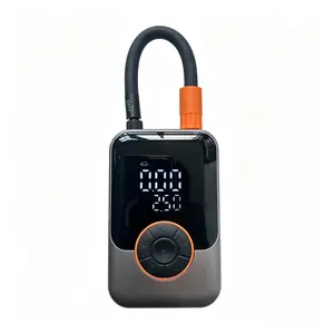 2026 Mini Portable Tire Inflator 150 PSI Cordless Air Pump with Auto Shut-Off Digital Pressure Gauge LED Light for Car Bikes Motorcycles Balls ST-221 Emergency Air Pump
