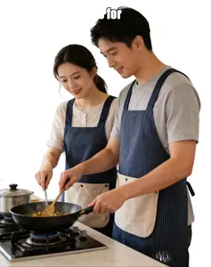Water-Resistant Cross-Back Apron with Detachable Towel and Large Pockets, Unisex Lightweight for Cooking, Grilling, Gardening, Crafts