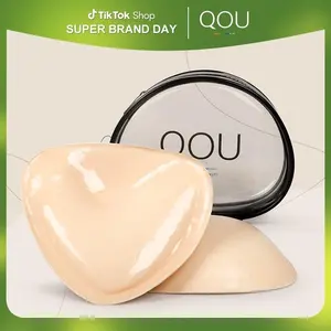 QOU Double Sided Sticky Inserts, Sticky bra Push Up, Strapless Bra, Waterproof Durable Reusable Push Up Lift Self Adhesive push up sticky pads for Bikini Swimsuit Sports, Comfort Fitted Summer Womenswear Clothes，mothersday stick v
