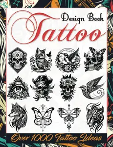 Tattoo Design Book: Over 1000 Creative Tattoo Ideas to Inspire Your Next Bit of Body Art. Original, Modern Tattoo Designs for Artists,
