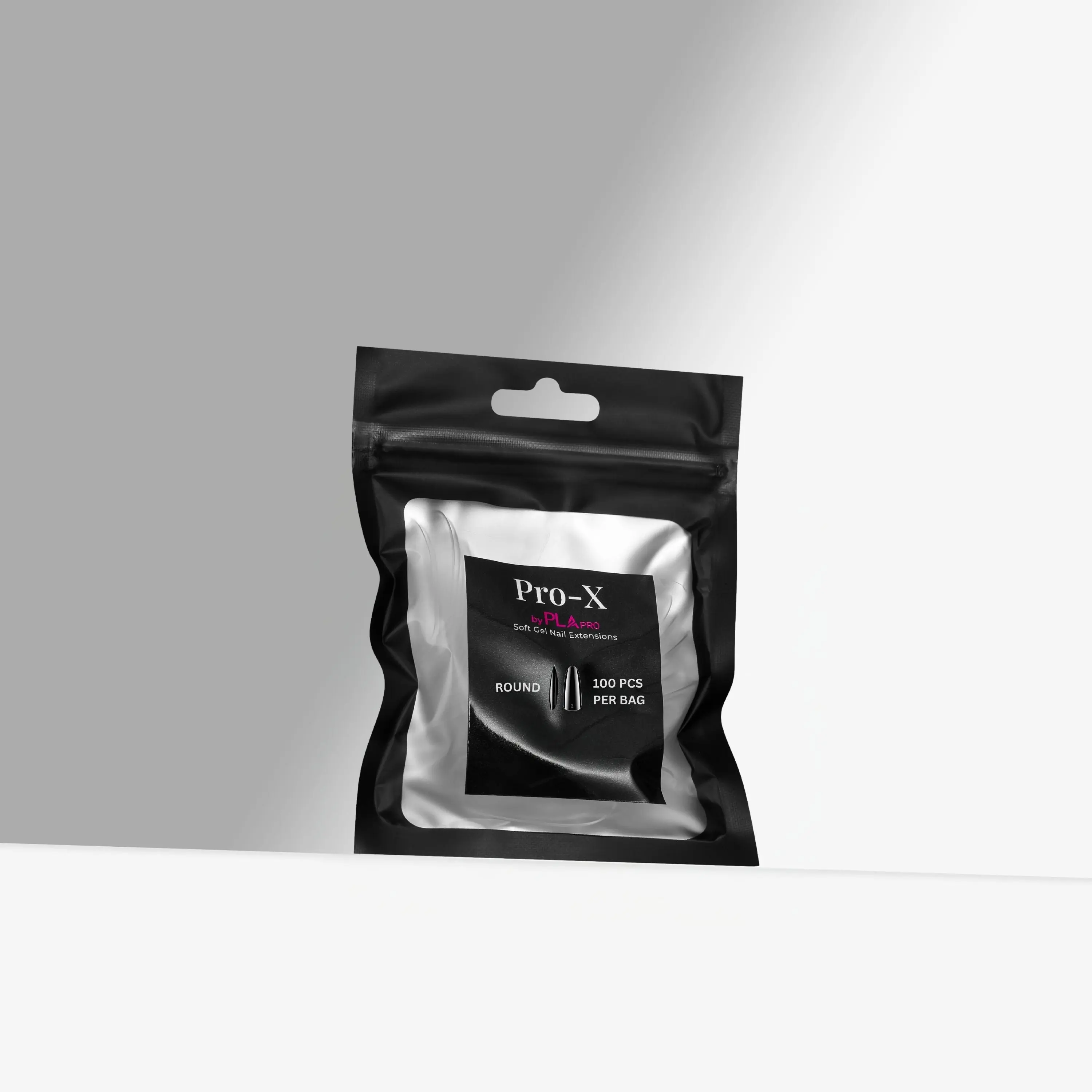 PLA Pro-X Soft Gel Extension Tips - Round Refill (100 pcs.) | Nail Tips