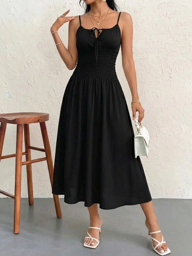 formal off the shoulder midi dress Miss Circle Women Bellis Black Fur Trim Mesh Panel Off-Shoulder Midi Dress