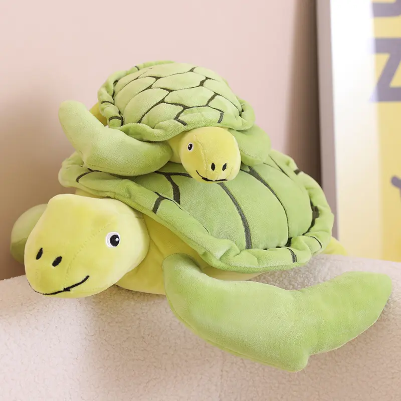 Cuddly Stuffed Tortoise Toy - Durable Soft Fluffy Kawaii Sea Turtle Pillow Doll, Soft Adorable Stuffed Sofa Back Cushion Gifts for Kids