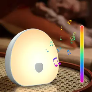 Portable White Noise Sleep Aid Machine, USB Rechargeable Night Light with 9 Soothing Sounds, Sleep Aid Lamp for Home Bedroom, Nightlight for Bedroom