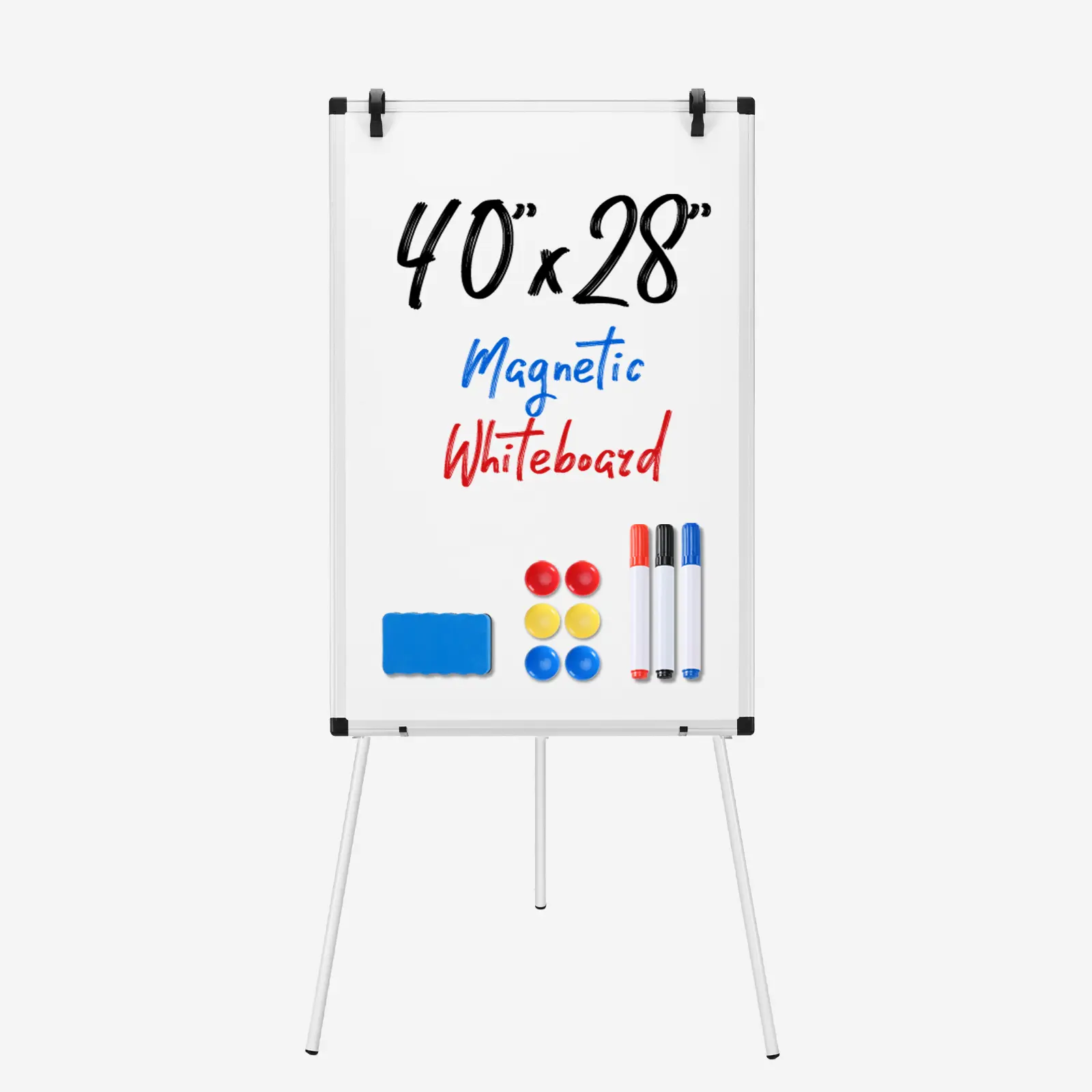 Easel Whiteboard - Magnetic Portable Dry Erase Easel Board 36 x 24 Tripod Whiteboard Height Adjustable Flipchart Easel Stand White Board for Office or Teaching at Home & Classroom