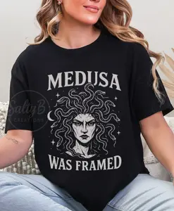 Medusa Was Framed T-Shirt – Feminist Greek Mythology Graphic Tee