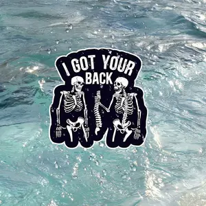Fun Skeleton Vinyl Stickers - Waterproof, Matte Surface, Perfect for Notebook, Tablets, Cars, Phones, Humorous Design, Durable Adhesive, Car Stickers, Car Decals