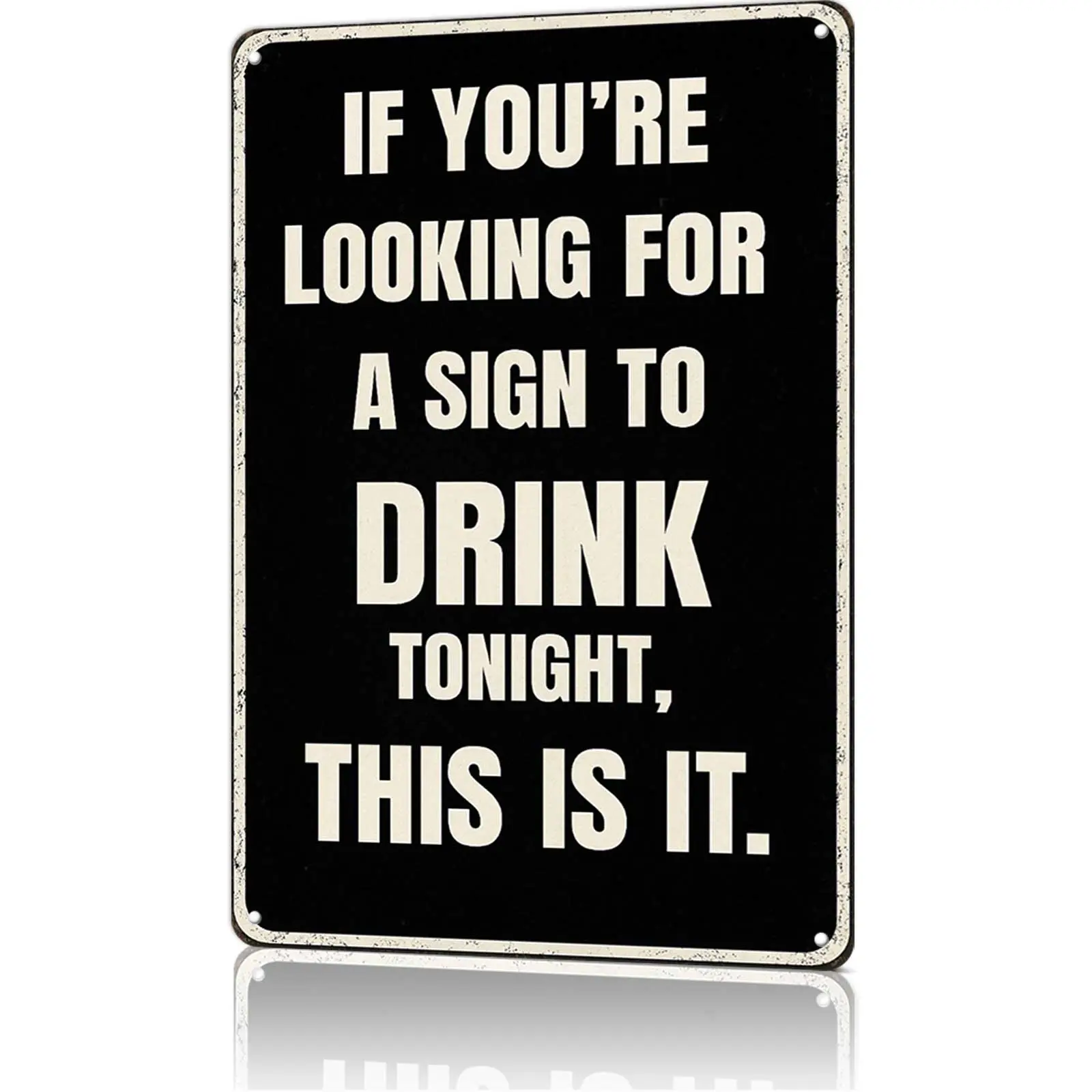 Funny Comedy Aluminium Vintage Rectangle Art Deco Home Decor Plaque - 8x12in American Design Sign, Daily Home Bar/Patio Accent, Beer Lovers Gift, Decorative Sign