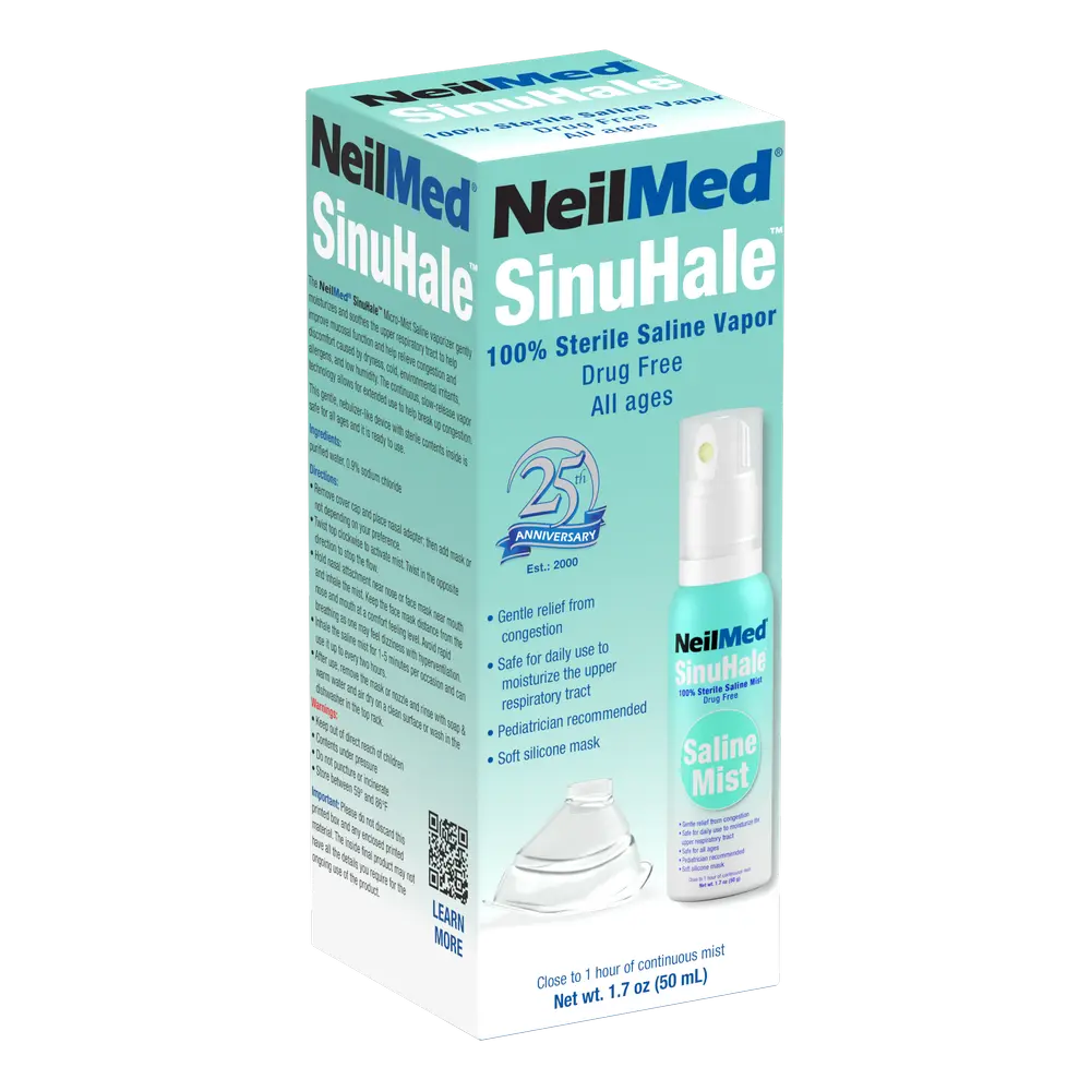 SinuHale Vapor Sterile Saline Mist Inhaler – 50 mL SinuHale Vapor Sterile Saline Mist Inhaler – 50 mL