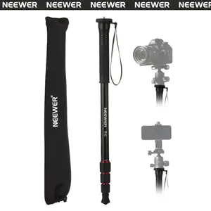 NEEWER TP42 66.5" Camera Monopod Stand, Lightweight Aluminum Travel Monopod for DSLR Camcorder Photography & Video Recording, 1/4" & 3/8" Screw Adapter, Selfie Stick Trekking Pole