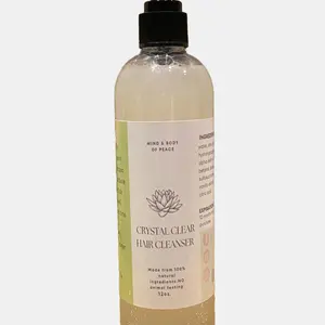 Crystal clear hair cleanser shampoo