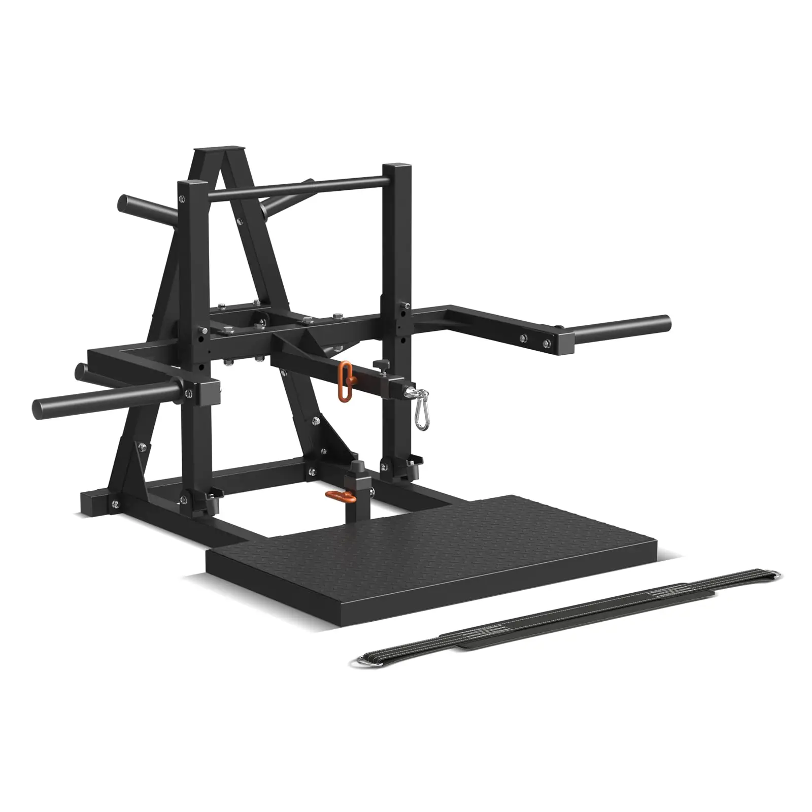 Mikolo Belt Squat Machine, 11 Gauge Steel Commercial Strength Training Equipment, Adjustable Safe Design for Quads & Hamstrings, 1000lb Capacity for Leg Press & Glute Workouts