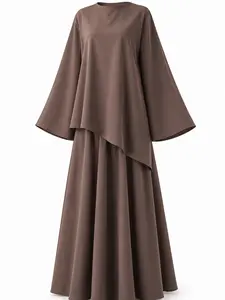 summer modest outfit, summer abaya, abaya set, modest set