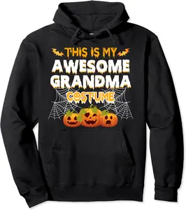 This Is My Awesome Grandma Costume Halloween Gift Pullover Hoodie - Rubencordov Shop 43B0BQRPMJGL