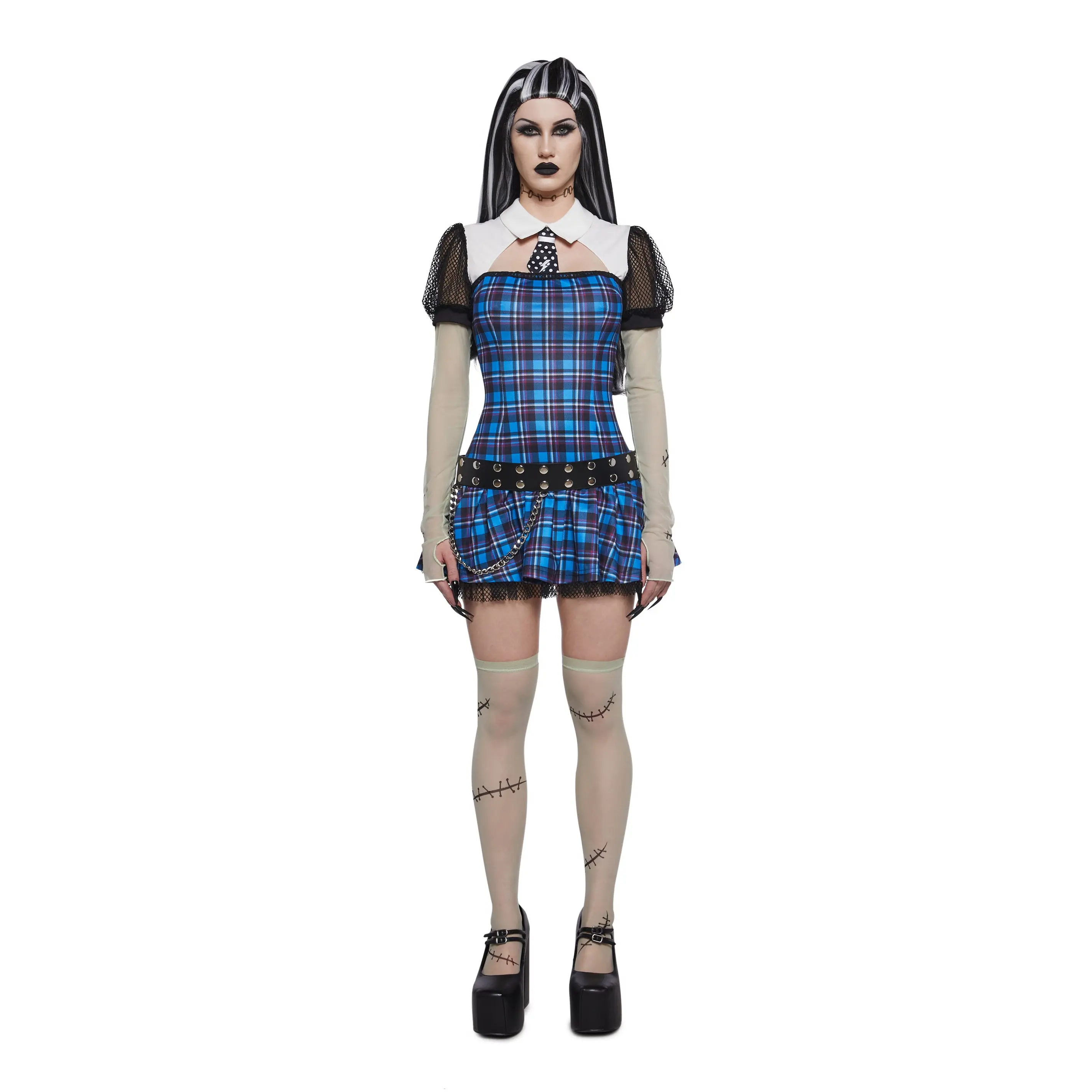 Reanimated Doll Costume And Wig Set