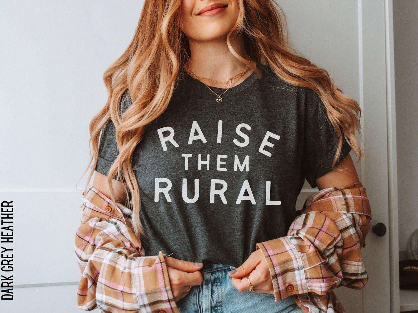 Raise Them Rural Graphic Tee, Small …