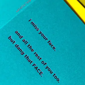 'Miss Your Face' Greeting Card