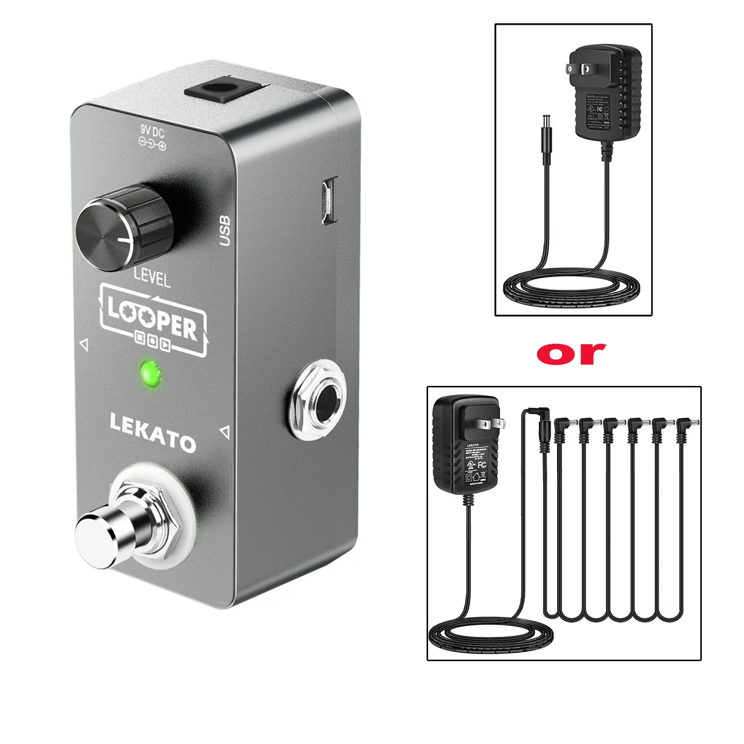 LEKATO 5 Min Unlimited Overdubs, Electric Guitar Effect Pedal Looper, Guitar Bass Loop Pedal, For Music Lover, Friend Girl Boy, Birthday Mother's Day Gift