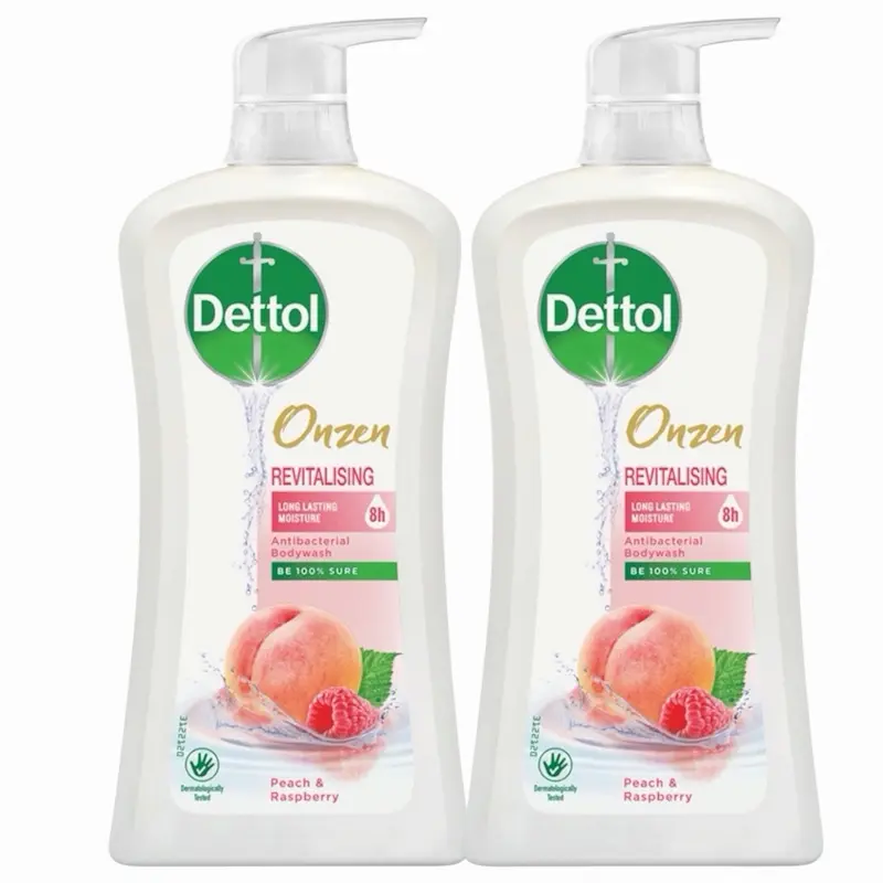 Dettol Antibacterial ph-Balanced Body Wash, Peach & Raspberry Scent, 900ml, Hydrating Moisturizing Bright Formula, Suitable for All Skin Types - Limited Edition - Choose Below