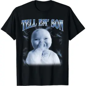 Expressing Meme Humor with Baby Holding Laughing Son Design for Generation Z