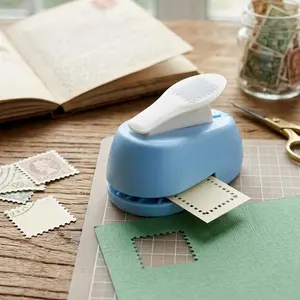 Handheld Puzzle-Shaped Paper Punch Stamp ABS Craft Puncher for Scrapbooking Journal DIY Art Projects Kids Crafts
