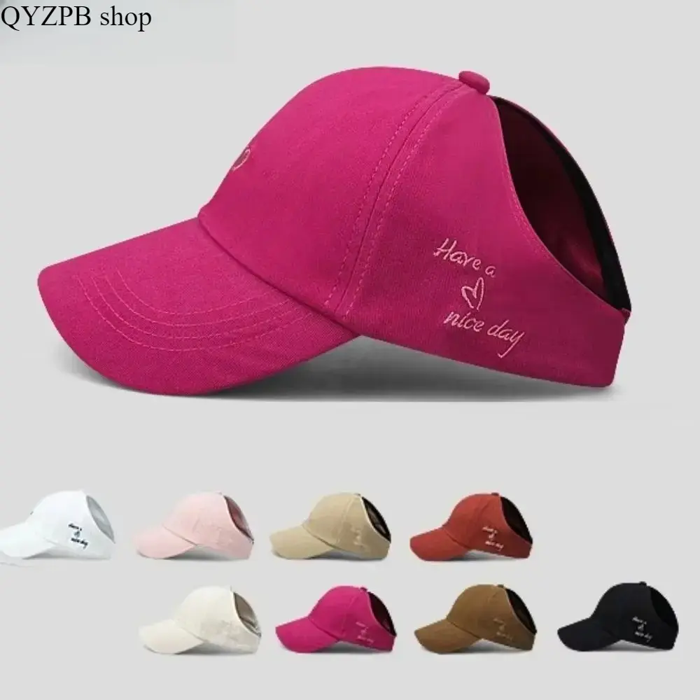 Women's High Ponytail Baseball Cap with Open Back Slot for Messy Buns, Breathable Quick-Dry Fabric, Sporty Chic with Adjustable Strap, Messy Bun, Breathable Fabric, Hats For Women, Female, Lightweight, Ponytail Slot, Outdoor Sport, Quick-Dry Fabric Feels
