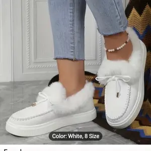 Winter fur shoes