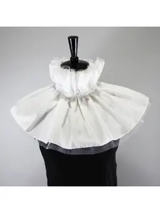 Summer Big Tent Clown Net Lace Ruff Collar Retro Exaggerated Detachable Collar Performance Frill Trim Tie
