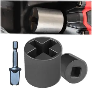 Universal Jack Socket Adapter for Hand Drill Sturdy Scissor Jack Drill Adapter Heavy-Duty Socket Converter Easy Tire Change Tool for Electric Wrenches Hand Drills and Ratchets