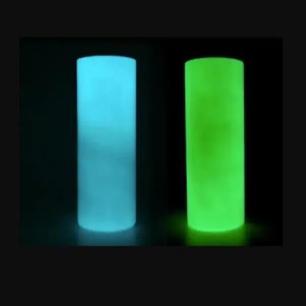 5-pack of 20oz glow-in-the-dark sublimation tumblers, Drinkware Flasks, Insulated with Lid & Straw, double wall Insulation, Reusable, Stainless Steel, Plastic BPA Free Lid, Stylish, DIY