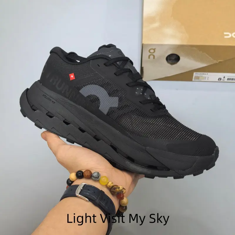Unisex Solid All Black Casual Trail Walking Sneakers, Quick Dry Stretch Air Mesh Upper, High Rebound Cloud Foam Cushion Midsole, Ideal for City Commute, Hiking & Daily Jogging