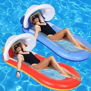 Inflatable Pool Floating Bed, Portable Floating Chair Bed, Inflatable Pool Raft, Suitable for Travel, Swimming Pool, Hot Tub, Lake, Beach Vacation, Adult Floating Net Chair