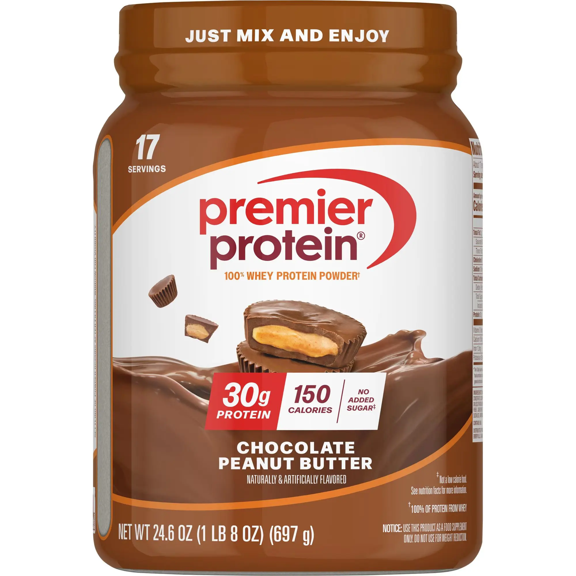 Premier Protein 100% Whey Protein Powder, Vanilla Milkshake, 30g Protein, 23.3 oz, 1.7 lb