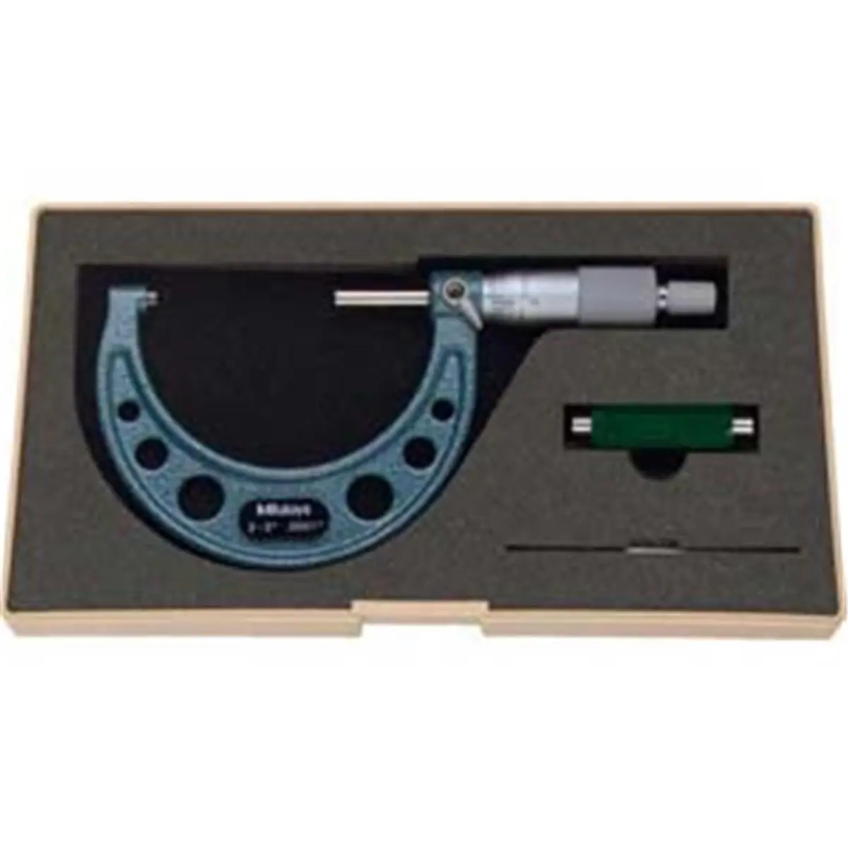 212 MAIN Mitutoyo America Mechanical Measuring Micrometers - 2-3 in Measuring Instrument, Graduated, Carbide Tips, Chrome Finish, Enamel Coating