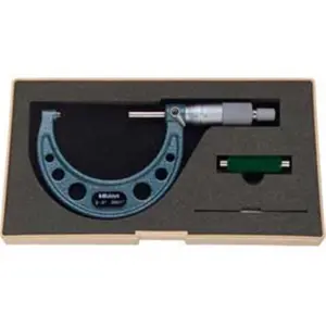 212 MAIN Mitutoyo America Mechanical Measuring Micrometers - 2-3 in., Graduations, Carbide, Chrome Finish, Enamel Coating
