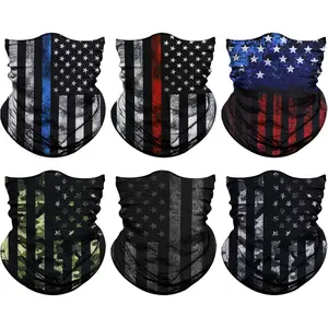 Neck Gaiter Face Mask Men Women, Seamless Rave Face Cover Scarf Mask, Balaclava, Headband, Head Wrap, Headwear